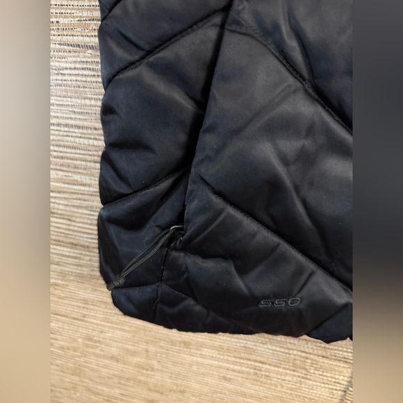 The North Face 550 Gilet Goose Down Puffer Vest Black Quilted Women Small - Picture 3 of 12